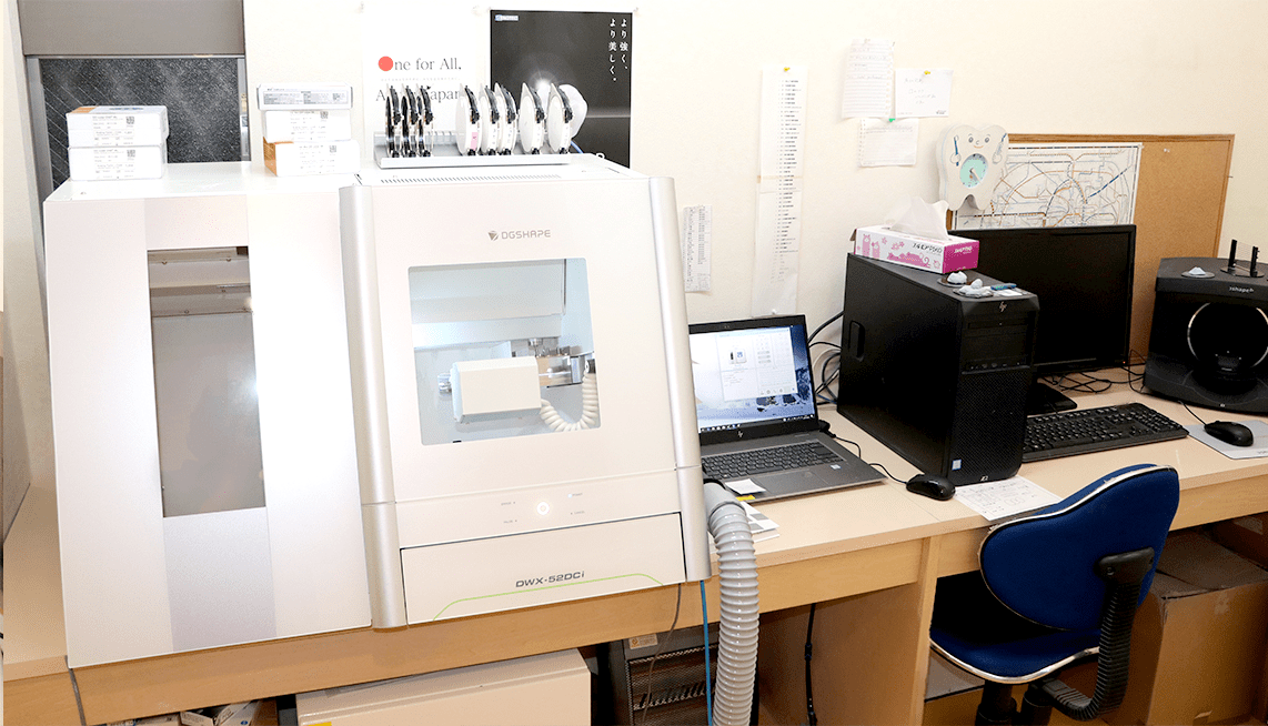 調整・加工エリア、ミリングエリア等